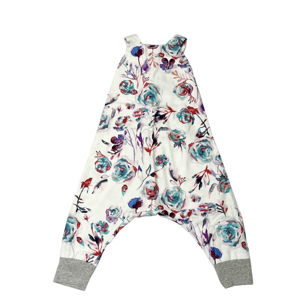 Handmade Floral Print Harem Overalls Size 4/5